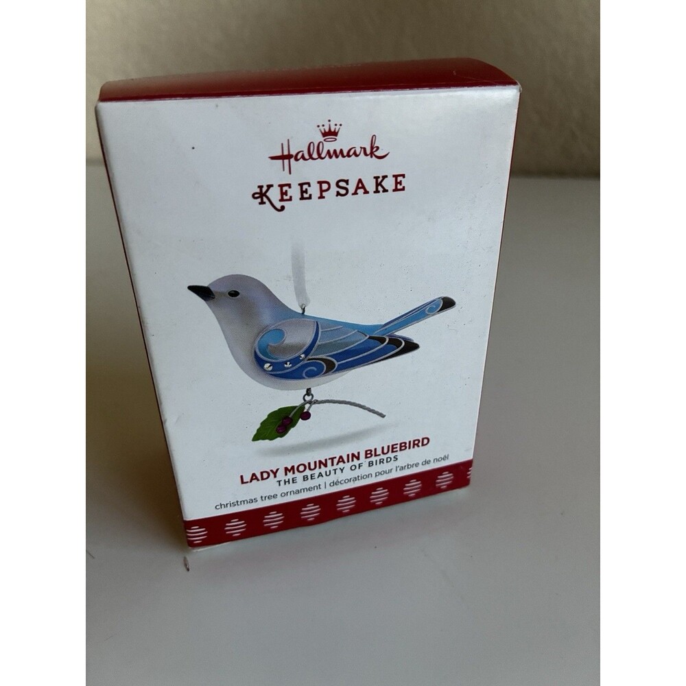2017 Hallmark Keepsake Lady Mountain Bluebird Beauty of Birds Christmas Ornament